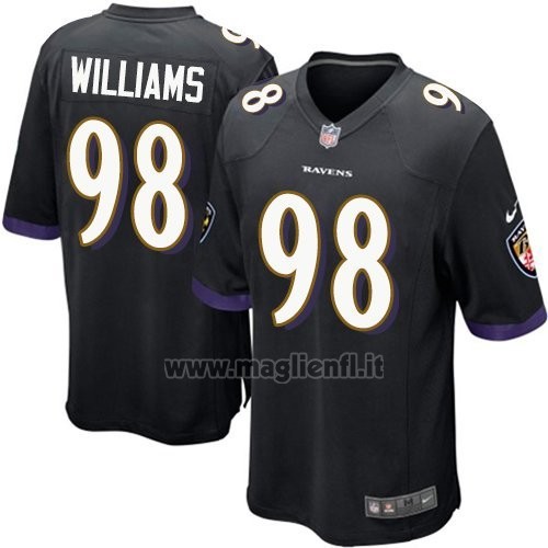 Maglia NFL Game Bambino Baltimore Ravens Williams Nero